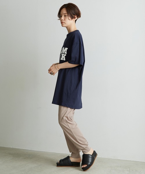 nitca（ニトカ）の「●DEPEND天竺オーバーTシャツ（Tシャツ/カットソー・レディース・ネイビー/ホワイト/ダークベージュ/ボルドー・FREE）」の11枚目の写真