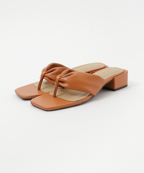 SENSE OF PLACE by URBAN RESEARCH（センスオブプレイスバイアーバンリサーチ）の「ブロックヒールハナオサンダル（サンダル・レディース・ブラック/アイボリー/オレンジ・SMALL/LARGE/MEDIUM）」の7枚目の写真