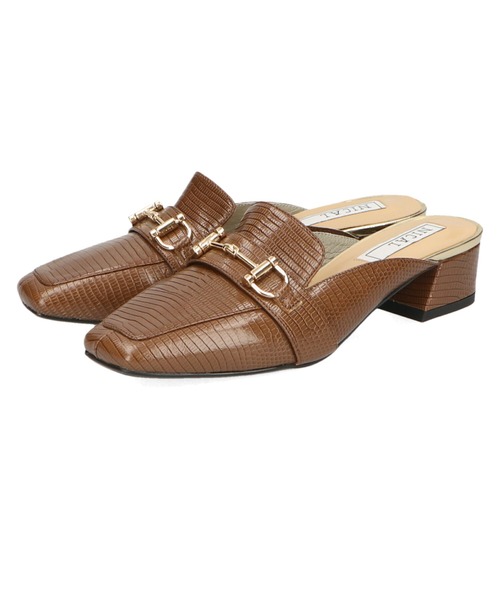 NICAL（ニカル）の「【本革】【NICAL】ビットスクエアトゥミュール/14201（パンプス・レディース・ホワイト/ブラック/ブラウン・LL/S/M/L）」の4枚目の写真