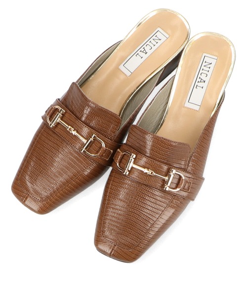 NICAL（ニカル）の「【本革】【NICAL】ビットスクエアトゥミュール/14201（パンプス・レディース・ホワイト/ブラック/ブラウン・LL/S/M/L）」の18枚目の写真