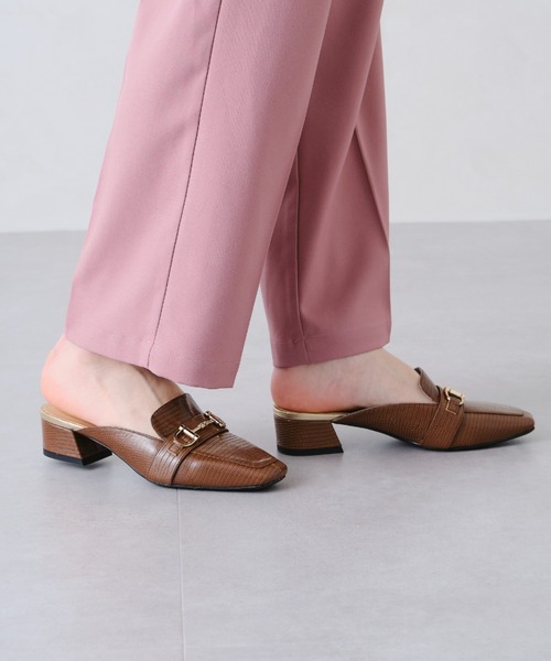 NICAL（ニカル）の「【本革】【NICAL】ビットスクエアトゥミュール/14201（パンプス・レディース・ホワイト/ブラック/ブラウン・LL/S/M/L）」の21枚目の写真