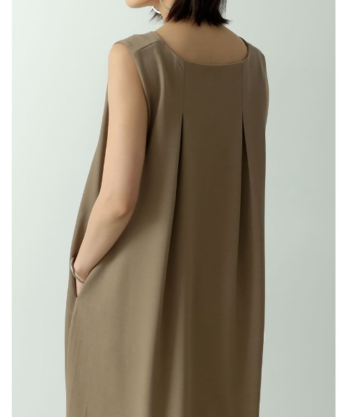 Re:EDIT（リエディ）の「ポンチテントワンピース（ワンピース・レディース・ブラック/ベージュ/ピンク/ブルー・MEDIUM/LARGE/SHORT）」の22枚目の写真