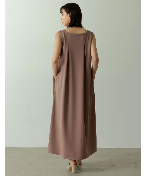 Re:EDIT（リエディ）の「ポンチテントワンピース（ワンピース・レディース・ブラック/ベージュ/ピンク/ブルー・MEDIUM/LARGE/SHORT）」の20枚目の写真