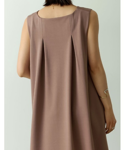 Re:EDIT（リエディ）の「ポンチテントワンピース（ワンピース・レディース・ブラック/ベージュ/ピンク/ブルー・MEDIUM/LARGE/SHORT）」の13枚目の写真