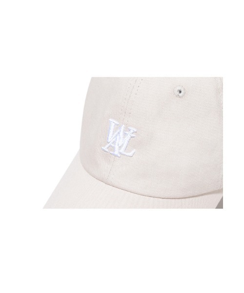 キャップ WOOALONG Signature Logo ball cap BEIGE cap_logo_002be WOOALONG/ウアロン』Signature Ball Cap Small Logo