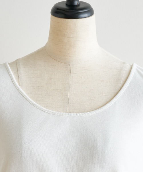 BEARDSLEY（ビアズリー）の「かぎ針ニット＆リネンワンピース（ワンピース・レディース・ベージュ・FREE）」の4枚目の写真