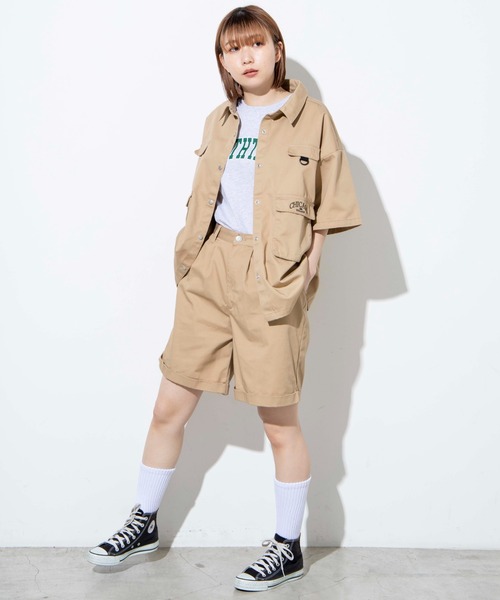 WEGO(ウィゴー)の「WEGO/タックボタンチノショーツ(チノパンツ・レディース・ベージュ・FREE)」の6枚目の写真