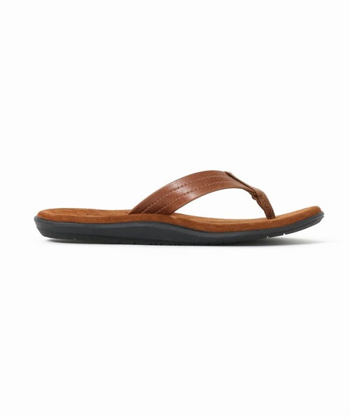 ISLAND SLIPPER(アイランドスリッパ)の「【ISLAND SLIPPER / アイランドスリッパ】別注 LEATHER×SUEDE サンダル(サンダル・メンズ・ブラック/ベージュ/ブラウン・8/10/9/7)」の4枚目の写真