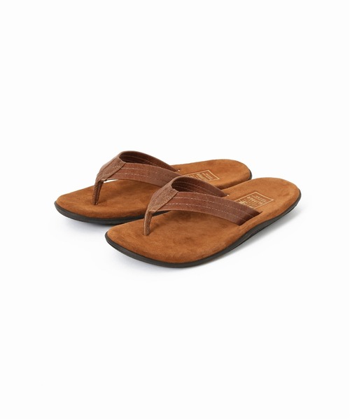 ISLAND SLIPPER(アイランドスリッパ)の「【ISLAND SLIPPER / アイランドスリッパ】別注 LEATHER×SUEDE サンダル(サンダル・メンズ・ブラック/ベージュ/ブラウン・8/10/9/7)」の5枚目の写真