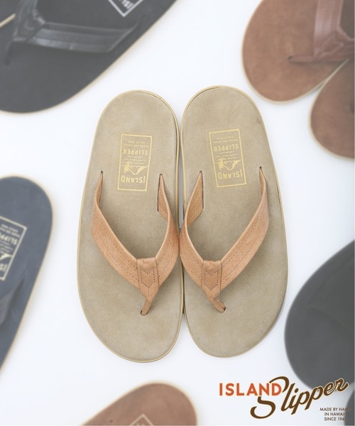 ISLAND SLIPPER(アイランドスリッパ)の「【ISLAND SLIPPER / アイランドスリッパ】別注 LEATHER×SUEDE サンダル(サンダル・メンズ・ブラック/ベージュ/ブラウン・8/10/9/7)」の20枚目の写真