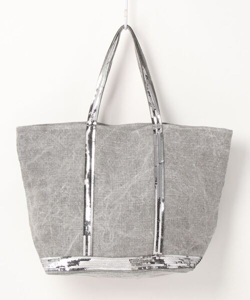 vanessabruno(ヴァネッサブリューノ)の「CABAS MOY+ZIPPE(トートバッグ・レディース・ピンク/グレー/グリーン・FREE)」の2枚目の写真