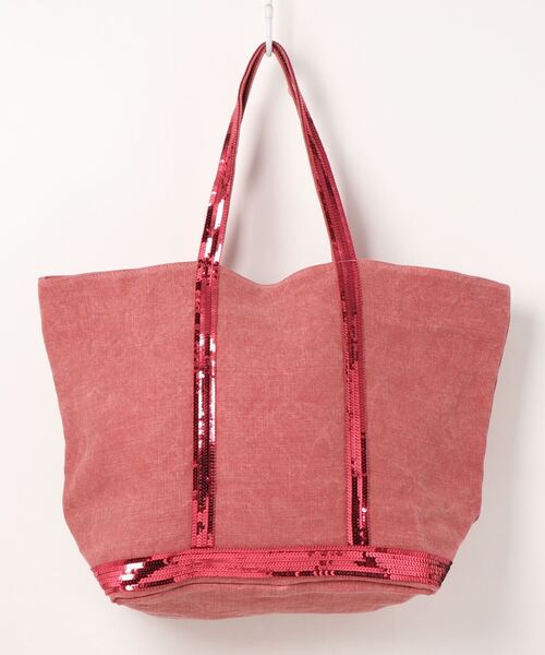 vanessabruno(ヴァネッサブリューノ)の「CABAS MOY+ZIPPE(トートバッグ・レディース・ピンク/グレー/グリーン・FREE)」の3枚目の写真