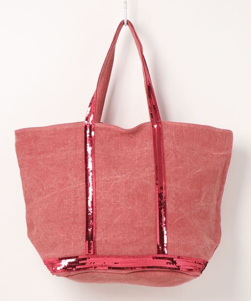 vanessabruno(ヴァネッサブリューノ)の「CABAS MOY+ZIPPE(トートバッグ・レディース・ピンク/グレー/グリーン・FREE)」の4枚目の写真