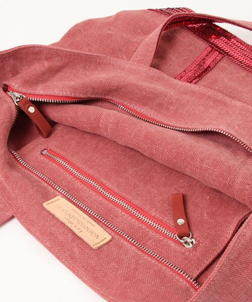 vanessabruno(ヴァネッサブリューノ)の「CABAS MOY+ZIPPE(トートバッグ・レディース・ピンク/グレー/グリーン・FREE)」の7枚目の写真