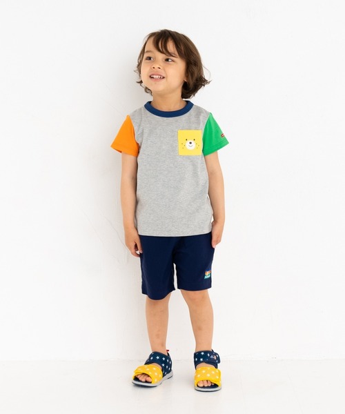 HOT BISCUITS（ホットビスケッツ）の「【WEB限定カラーあり】ポケット付き半袖Ｔシャツ（Tシャツ/カットソー・キッズ・ホワイト/ロイヤルブルー/グレー/オレンジ/ピンク・100cm/110cm/90cm/120cm/80ｃｍ）」の2枚目の写真