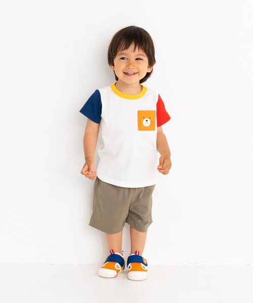 HOT BISCUITS（ホットビスケッツ）の「【WEB限定カラーあり】ポケット付き半袖Ｔシャツ（Tシャツ/カットソー・キッズ・ホワイト/ロイヤルブルー/グレー/オレンジ/ピンク・100cm/110cm/90cm/120cm/80ｃｍ）」の10枚目の写真