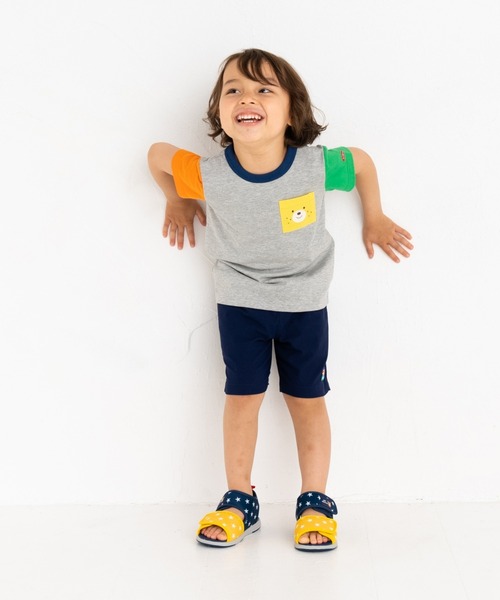 HOT BISCUITS（ホットビスケッツ）の「【WEB限定カラーあり】ポケット付き半袖Ｔシャツ（Tシャツ/カットソー・キッズ・ホワイト/ロイヤルブルー/グレー/オレンジ/ピンク・100cm/110cm/90cm/120cm/80ｃｍ）」の6枚目の写真
