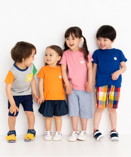 HOT BISCUITS（ホットビスケッツ）の「【WEB限定カラーあり】ポケット付き半袖Ｔシャツ（Tシャツ/カットソー・キッズ・ホワイト/ロイヤルブルー/グレー/オレンジ/ピンク・100cm/110cm/90cm/120cm/80ｃｍ）」の7枚目の写真