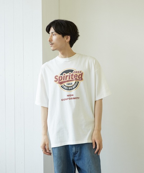 VIBGYOR(ヴィブジョー)の「【VIBGYOR BY AS】ネオンサイン両面プリントTEE(RE)(Tシャツ/カットソー・メンズ・ホワイト/グリーン/ブラック系その他・MEDIUM/LARGE)」の5枚目の写真