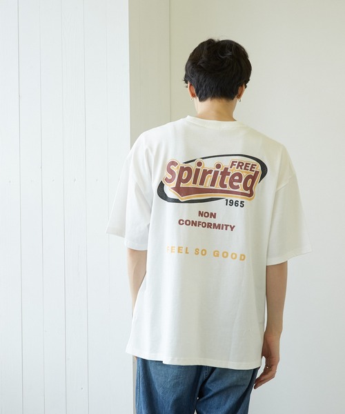 VIBGYOR(ヴィブジョー)の「【VIBGYOR BY AS】ネオンサイン両面プリントTEE(RE)(Tシャツ/カットソー・メンズ・ホワイト/グリーン/ブラック系その他・MEDIUM/LARGE)」の6枚目の写真