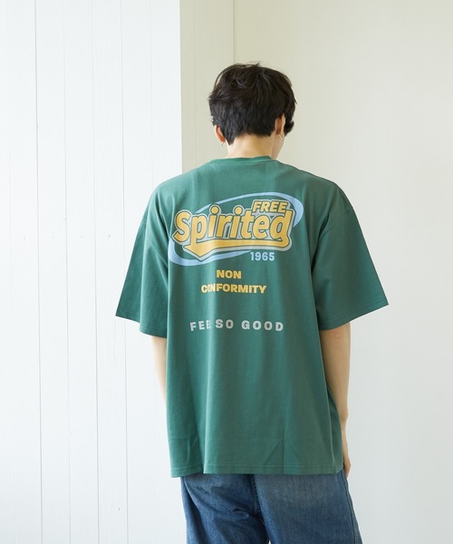 VIBGYOR(ヴィブジョー)の「【VIBGYOR BY AS】ネオンサイン両面プリントTEE(RE)(Tシャツ/カットソー・メンズ・ホワイト/グリーン/ブラック系その他・MEDIUM/LARGE)」の10枚目の写真