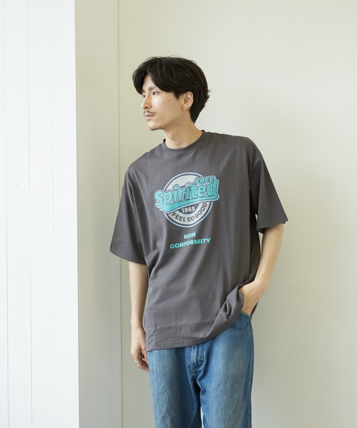 VIBGYOR(ヴィブジョー)の「【VIBGYOR BY AS】ネオンサイン両面プリントTEE(RE)(Tシャツ/カットソー・メンズ・ホワイト/グリーン/ブラック系その他・MEDIUM/LARGE)」の12枚目の写真