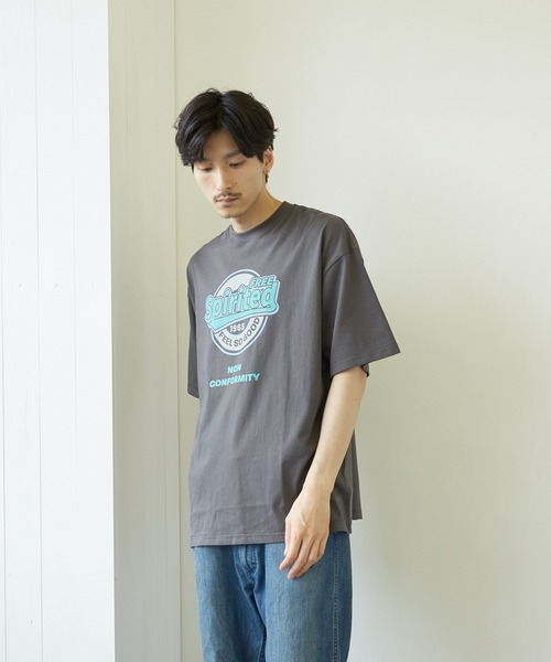 VIBGYOR(ヴィブジョー)の「【VIBGYOR BY AS】ネオンサイン両面プリントTEE(RE)(Tシャツ/カットソー・メンズ・ホワイト/グリーン/ブラック系その他・MEDIUM/LARGE)」の13枚目の写真