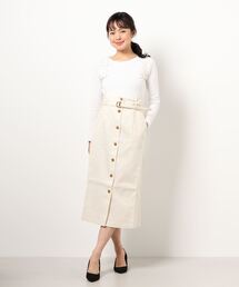 earth music&ecology | 2WAYサス付きナロースカート ＊(スカート)