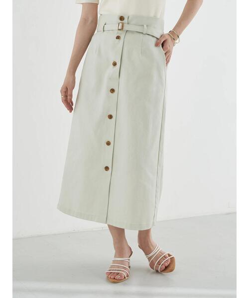 earth music&ecology(アースミュージックアンドエコロジー)の「2WAYサス付きナロースカート *(スカート・レディース・ミント/ピンクベージュ/ホワイト系その他2・S/M)」の13枚目の写真