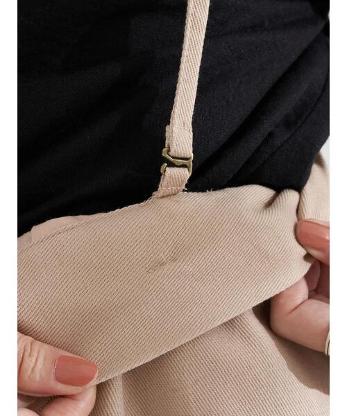 earth music&ecology(アースミュージックアンドエコロジー)の「2WAYサス付きナロースカート *(スカート・レディース・ミント/ピンクベージュ/ホワイト系その他2・S/M)」の4枚目の写真