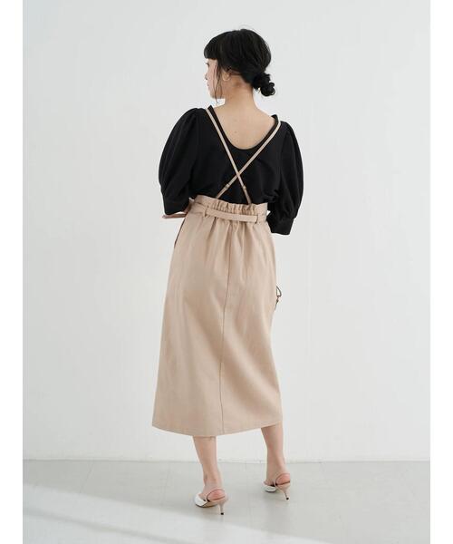 earth music&ecology(アースミュージックアンドエコロジー)の「2WAYサス付きナロースカート *(スカート・レディース・ミント/ピンクベージュ/ホワイト系その他2・S/M)」の17枚目の写真