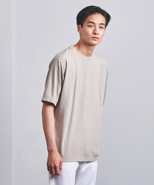 UNITED ARROWS（ユナイテッドアローズ）の「＜UNITED ARROWS ＞ モダール Tシャツ（Tシャツ/カットソー・メンズ・ダークグレー/ベージュ/ライトブルー/ホワイト・MEDIUM/X-LARGE/LARGE/SMALL）」の3枚目の写真