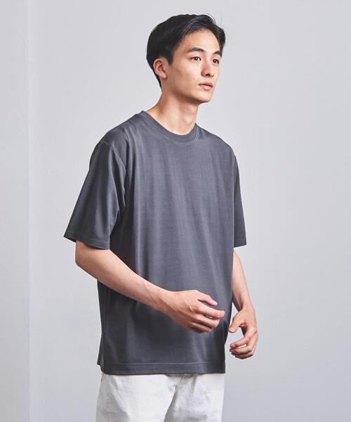 UNITED ARROWS（ユナイテッドアローズ）の「＜UNITED ARROWS ＞ モダール Tシャツ（Tシャツ/カットソー・メンズ・ダークグレー/ベージュ/ライトブルー/ホワイト・MEDIUM/X-LARGE/LARGE/SMALL）」の13枚目の写真