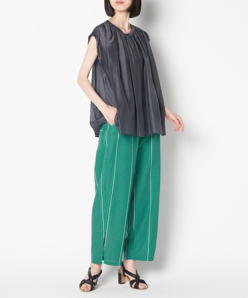 ライチ(ライチ)の「vingtrois/252-24207(シャツ/ブラウス・レディース・チャコールグレー/ピンク・FREE)」の3枚目の写真