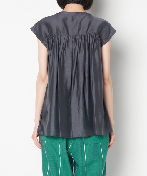 ライチ(ライチ)の「vingtrois/252-24207(シャツ/ブラウス・レディース・チャコールグレー/ピンク・FREE)」の4枚目の写真