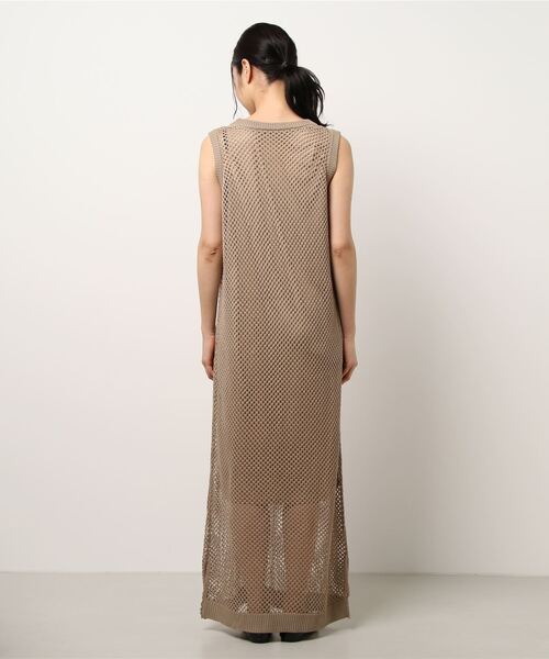 Re:EDIT（リエディ）の「3WAYリサイクルフィッシュネットニットワンピース（ワンピース・レディース・ブラック/ベージュ/モカ・MEDIUM/LARGE/SHORT/TALL）」の5枚目の写真
