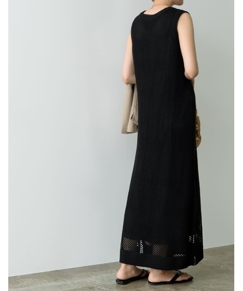 Re:EDIT（リエディ）の「3WAYリサイクルフィッシュネットニットワンピース（ワンピース・レディース・ブラック/ベージュ/モカ・MEDIUM/LARGE/SHORT/TALL）」の15枚目の写真