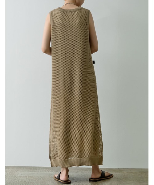 Re:EDIT（リエディ）の「3WAYリサイクルフィッシュネットニットワンピース（ワンピース・レディース・ブラック/ベージュ/モカ・MEDIUM/LARGE/SHORT/TALL）」の19枚目の写真