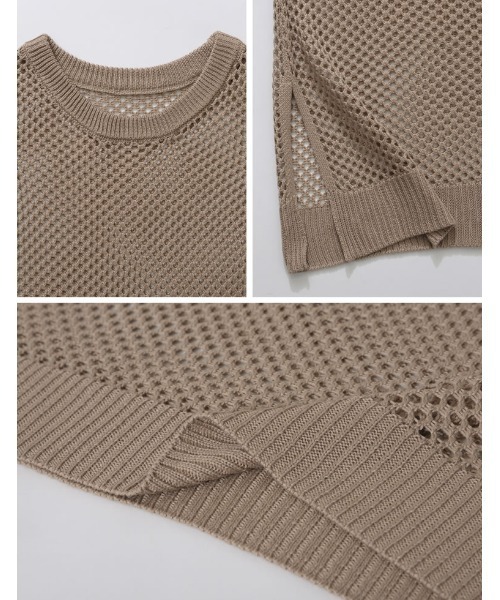 Re:EDIT（リエディ）の「3WAYリサイクルフィッシュネットニットワンピース（ワンピース・レディース・ブラック/ベージュ/モカ・MEDIUM/LARGE/SHORT/TALL）」の10枚目の写真