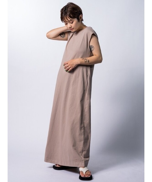 GAP（ギャップ）の「シンプル コットン クルーネック スリーブレス ワンピース（ワンピース・レディース・その他/グレー/ブラック・L/XXS/S/XS/XL/M）」の10枚目の写真