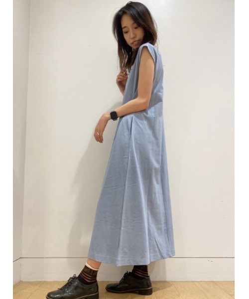 GAP（ギャップ）の「シンプル コットン クルーネック スリーブレス ワンピース（ワンピース・レディース・その他/グレー/ブラック・L/XXS/S/XS/XL/M）」の16枚目の写真