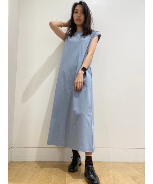 GAP（ギャップ）の「シンプル コットン クルーネック スリーブレス ワンピース（ワンピース・レディース・その他/グレー/ブラック・L/XXS/S/XS/XL/M）」の15枚目の写真