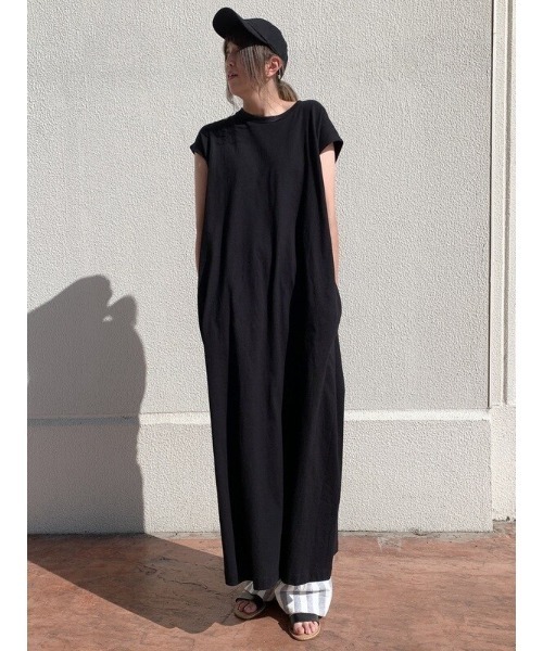 GAP（ギャップ）の「シンプル コットン クルーネック スリーブレス ワンピース（ワンピース・レディース・その他/グレー/ブラック・L/XXS/S/XS/XL/M）」の20枚目の写真