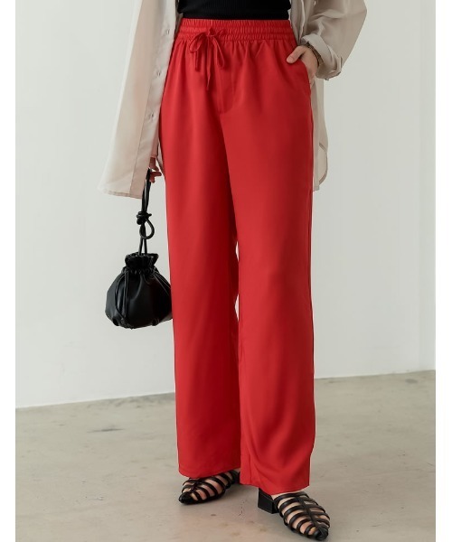 Re:EDIT（リエディ）の「[低身長/高身長サイズ有]ツイルドロストリラックスパンツ（その他パンツ・レディース・ブラック/アイボリー/ベージュ/ブラウン系その他/レッド系その他/グリーン/レッド・SHORT/MEDIUM/TALL/LARGE/BM）」の6枚目の写真