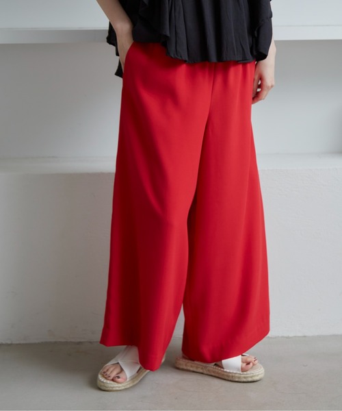 manana suerte（マニャーナスエルテ）の「カルゼワイドパンツ（その他パンツ・レディース・ブラック/レッド/ブルー・FREE）」の5枚目の写真