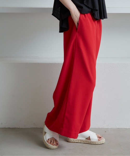manana suerte（マニャーナスエルテ）の「カルゼワイドパンツ（その他パンツ・レディース・ブラック/レッド/ブルー・FREE）」の7枚目の写真