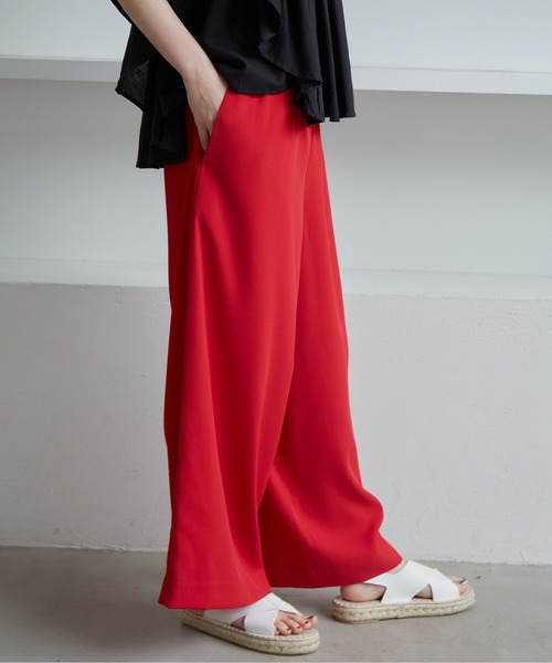 manana suerte（マニャーナスエルテ）の「カルゼワイドパンツ（その他パンツ・レディース・ブラック/レッド/ブルー・FREE）」の8枚目の写真