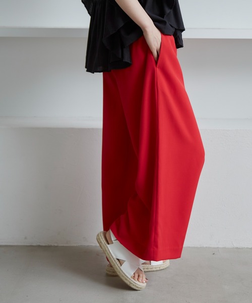 manana suerte（マニャーナスエルテ）の「カルゼワイドパンツ（その他パンツ・レディース・ブラック/レッド/ブルー・FREE）」の9枚目の写真