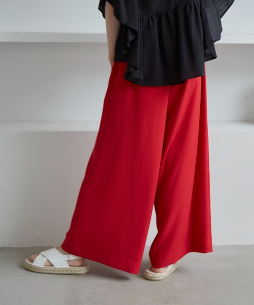 manana suerte（マニャーナスエルテ）の「カルゼワイドパンツ（その他パンツ・レディース・ブラック/レッド/ブルー・FREE）」の10枚目の写真