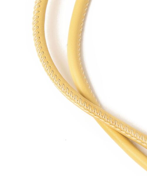 ADD CULUMN（アドカラム）の「ADD CULUMN:PUFF SHLD◇（ショルダーバッグ・レディース・ブラック/オフホワイト/イエロー・ONE SIZE）」の6枚目の写真